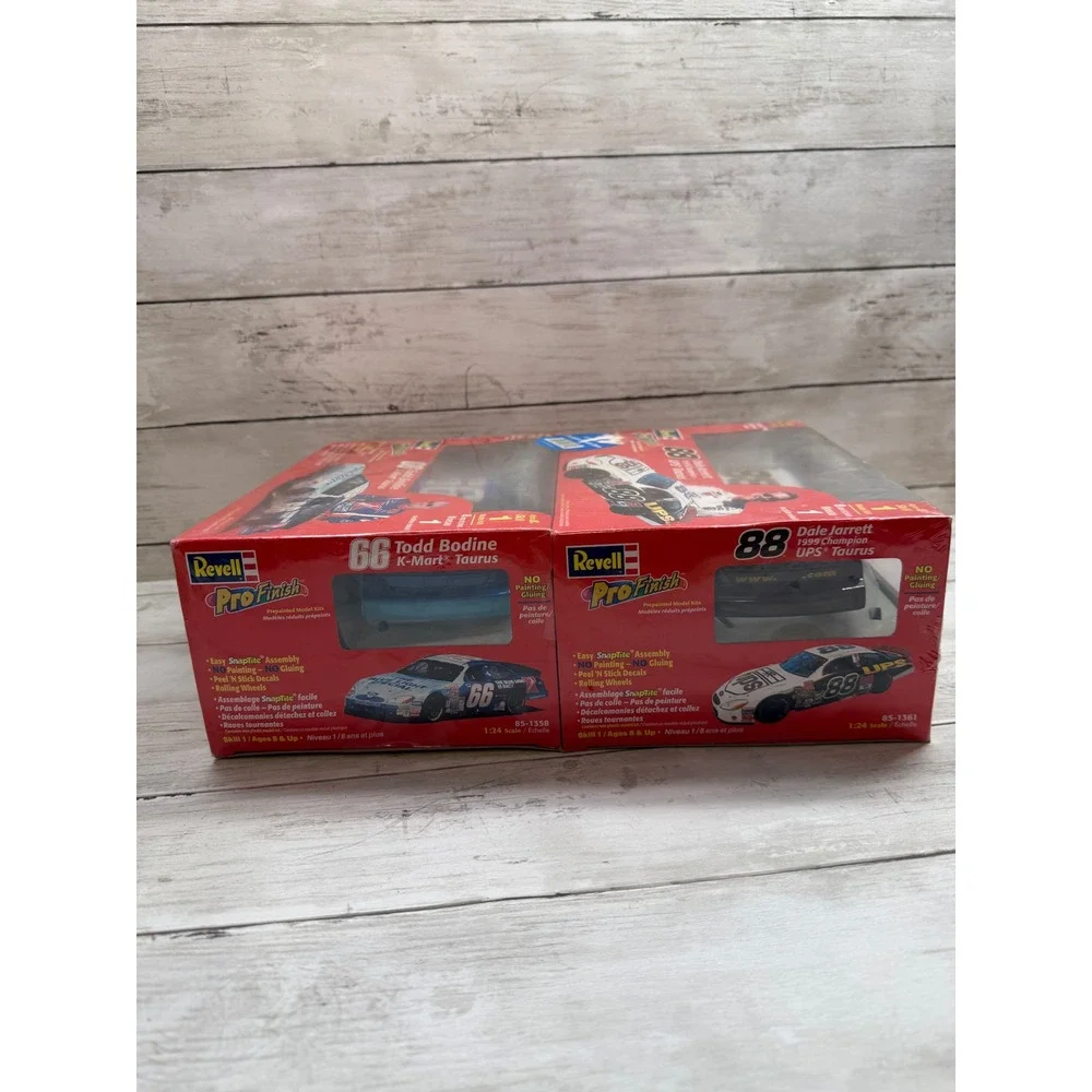 Revell NASCAR ProFinish 1:24 Model Kit Lot Dale Jarrett 88 UPS Todd Bodine 66